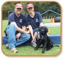 instructors with puppy class graduate