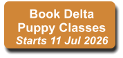 Book Delta Puppy Classes Starts 11 Jul 2026