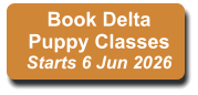 Book Delta Puppy Classes Starts 6 Jun 2026