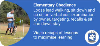 mckaynine elementary obedience training content