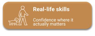 Real-life skills  Confidence where it actually matters