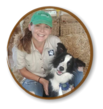 instructor bry with clients dog